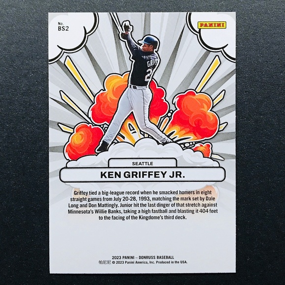 Ken Griffey Jr. - 2023 Donruss Bomb Squad Pink Fireworks #BS2 - Picture 2 of 2